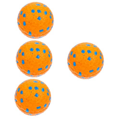 INOOMP 4 Stück Hundespielzeugball Backenzahnspielzeug für Hunde Spielzeug für kleine Hunde Interactive Dog Toys interaktiver hundeball Spielzeug für Haustiere fußball Beißball für Hunde von INOOMP