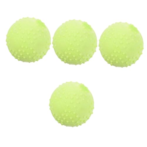 INOOMP 4 Stück Hundespielzeugball Interactive Dog Toys interaktiver hundeball Hundebälle lustiger Kauball Spielzeug für kleine Hunde Hündchen Haustier Spielzeug Gummiball Kleiner Hund von INOOMP