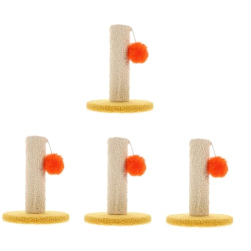 INOOMP 4 Stück Katzenspielzeug Kratzbäume Für Kätzchen Katzenkratzbaum Kätzchen-zubehör Haustierspielzeug Für Katzen Katze Interaktiv Spielzeuge Flanell Kätzchen Kratzbaum Klein von INOOMP