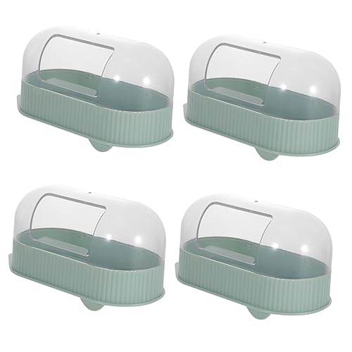 INOOMP 4 Stück Sandbecken Hamster klo Hamster sandbad Kleintier Sandbad Kleintier Badezimmer Tragbare Toilette Mäusesandbad Sandbad für Hamster Eichhörnchen-Haustiertoilette Abs von INOOMP