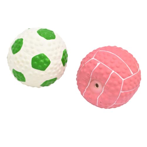 INOOMP 4 Stück Spielzeugball Lebendiges Hundespielzeug Hundespielzeugbälle interaktives Spielzeug knete Spielzeug Puzzle Haustier Trainingsbälle für Hunde Kauspielzeug für Welpen sauber von INOOMP