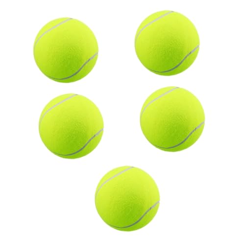 INOOMP 5 Stück Haustier Tennisball Großer Tennisball Haustier Beißball Aufblasbarer Ball Große Tennisbälle Haustier Kauspielzeug Hundespielzeug Kauspielzeug Welpen Zahnen von INOOMP