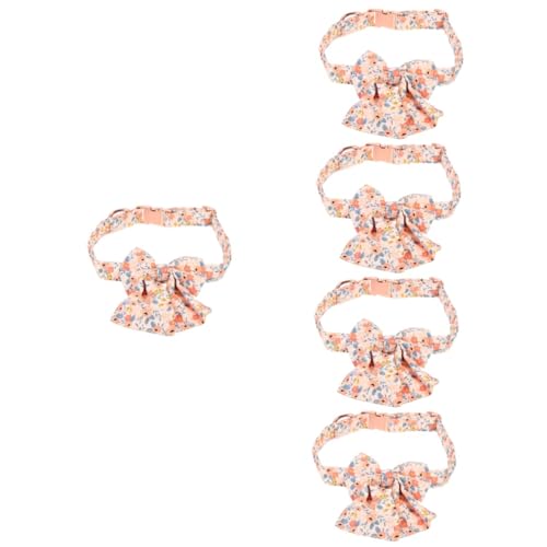 INOOMP 5St Haustierhalsband Cosplay-Hundehalsbänder Welpe Tier kostüm tierkostüm Bowtie Haustier dekoratives Katzenhalsband die Blumen Halskette Haustierzubehör schmücken Krawatte von INOOMP