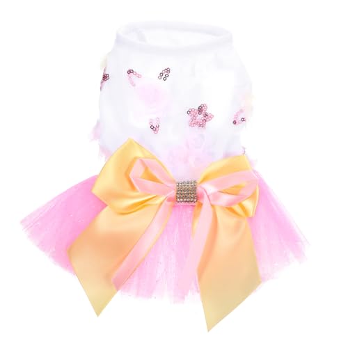 INOOMP 5St Hund Prinzessin Kleid Rollenspiel-Outfits Sommerkleid für Welpen Pullover Kleid Schleifenkleid Sommerkleidung für Hunde Cosplay-Hundekleid die Blumen Prinzessinenkleid Hündchen von INOOMP