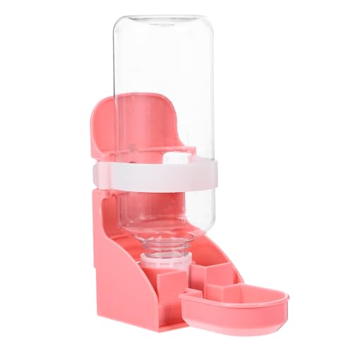 INOOMP 5st Kaninchentrinker Hund Wasserflasche Kleiner Wasserspender Für Hunde Automatischer Wasserspender Hundekiste Wasserflasche Hängende Wasserflasche Chinchilla-wasserflasche Pp Rosa von INOOMP