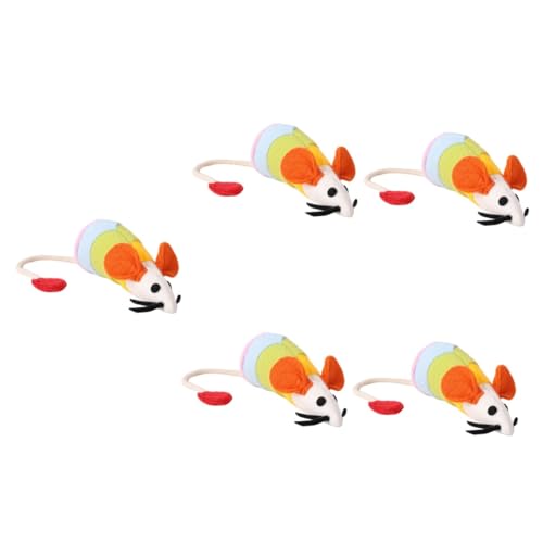 INOOMP 5st Katze- -Spielzeug Kätzchen Zubehör Kauspielzeug Themberchaud-plüsch Katzenspielzeug Tragbares Kätzchenspielzeug Welpenspielzeug Plüschtier Abspielen Kleine Katzenminze von INOOMP