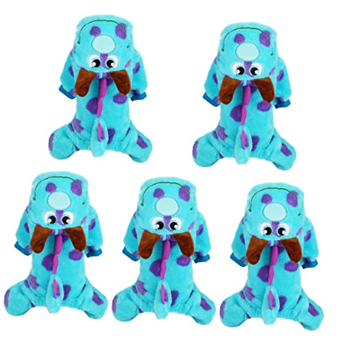 INOOMP 5st Verwandlungskostüm Für Haustiere Halloweenkostüm Welpenkleidung Flanell-kätzchen-Outfits Dinosaurier-Druck-hundekleidung Hunde-plüsch-Hoodies Hunde-Sweatshirt Korallenvlies von INOOMP