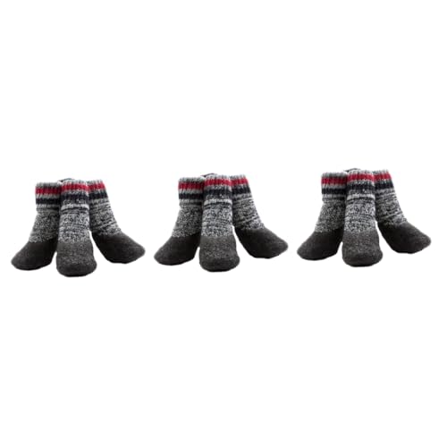 INOOMP 6 Paare Haustier Hund Socken Hundegriff Strumpffüller Für Welpen Sockenschuhe Für Hunde Haustiersocken Hundesocken Für Kleine Hunde Hundesocken Für Große Hunde Schutz Winter von INOOMP