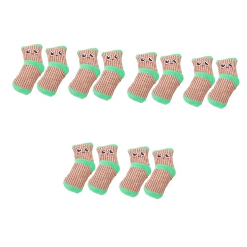 INOOMP 6 Paare Spielzeug Haustiere gefülltes Faultier Plüschtier Plüschtiere Welpe Bidoof-Plüsch Interaction Health Socken vokalisierende Hundesocke Hund quietscht Bissfest Indoor-Hund von INOOMP