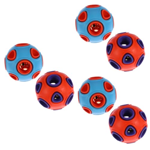 INOOMP 6 STK Haustier-Molaren Beißspielzeug für Welpen Kauspielzeug für kleine Hunde Hundeball Spielzeuge Spielzeug zum Beißen von Hunden Kauspielzeug für Hunde Hündchen Trainingsball von INOOMP