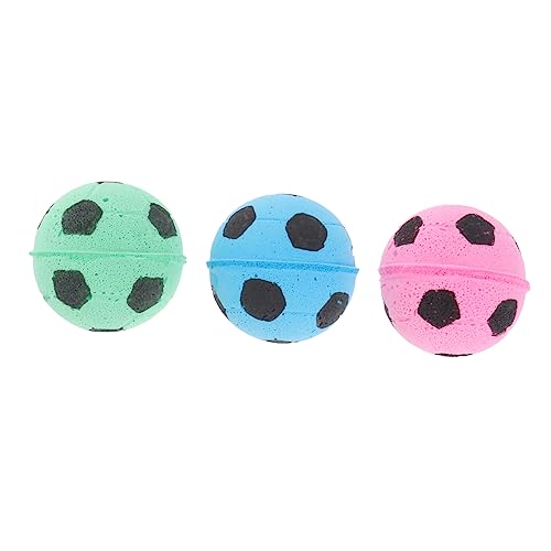 INOOMP 6 STK Katze fußball Spielzeug twocolors Two Colors Spielzeug in leuchtenden Farben Katzenminze-Spielzeug für Haustiere Spielzeuge Pet-Ball-Spielzeug Fußballspielzeug für Haustiere von INOOMP