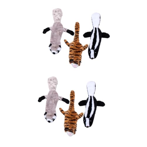 INOOMP 6 STK Plüsch Backenzahn Spielzeug plüschtiere Plush Toy Geschenk für Haustiere Welpenspielzeug zum Zahnen klein Spielzeuge Backenzahnspielzeug für Haustiere Hundespielzeug der Hund von INOOMP