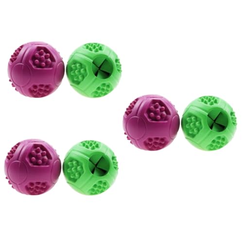 INOOMP 6 STK Trainingsmaterial interaktives Spielzeug Safety Dog Toy intelligenzspielzeug pet Hundefutter Hundekauen Spielzeuge Gummiball Hund leckt Futter Spielzeug Haustier Kugel fehlt von INOOMP