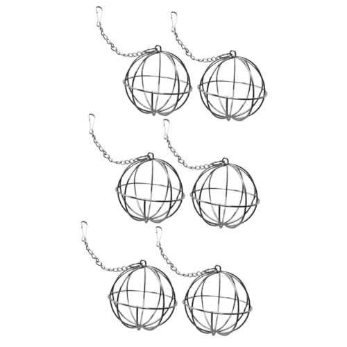INOOMP 6 Stück Kaninchen Futterspender Kaninchen Behälter Hamster Gras Rahmen Haustierkäfig Futterspender Ziegen Futterspender Futterfutter Rack Strohball Rahmen Futterspender Für von INOOMP
