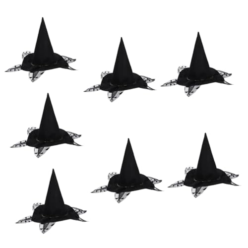 INOOMP 7 Sätze Kleidung Für Haustiere Halloweenkostüm Hund Halloween-Kopfschmuck Schwarze Anzüge Hunde & Katze Zaubererhut Umhang Katze-Hunde-kostüm Katzen Und Hunde Kopfbedeckung Vlies von INOOMP