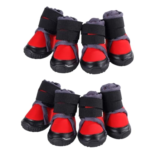 INOOMP 8 STK Haustier warme Schuhe Sohlenschutz Outdoor-Schuhe für Haustiere Schneestiefel für Hunde hundeschuhe Protect sichschutz Hund warme Schuhe Haustierschuhe Sport Haustierzubehör von INOOMP