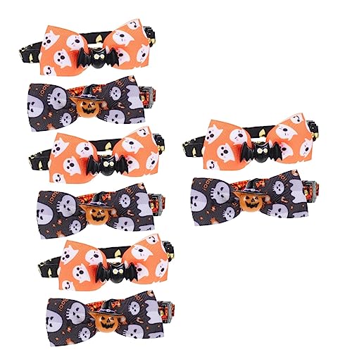 INOOMP 8 STK Haustierhalsband Halsband für Welpen abbrechbares Katzenhalsband Kitten Halsband katzenbedarf dekorative Katzenhalsbänder verstellbare für Haustierkatzen Polyester von INOOMP