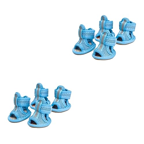 INOOMP 8 STK Hundesandale Hundestiefel mit Kordelzug Schäfer Chihuahua-Schuhe für heißes Pflaster Sommerschuh hundeschuhe Hunde Schuhe Herren-Sneaker Pfote Haustierschuhe Haustier-Sandale von INOOMP