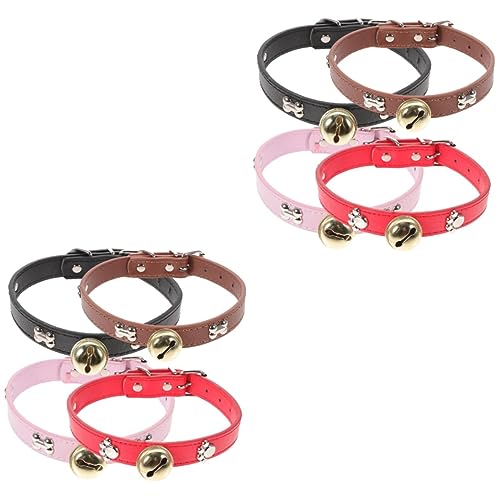 INOOMP Halsband Kühe 8 STK Ziegenhalsband Schafhalsbänder Schafhalsband Mit Glöckchen Pferdespielzeug Für Pferde Zum Spielen Verstellbares Schafhalsband Aus Nylon Haustiersachen Pu Schmücken Welpen von INOOMP