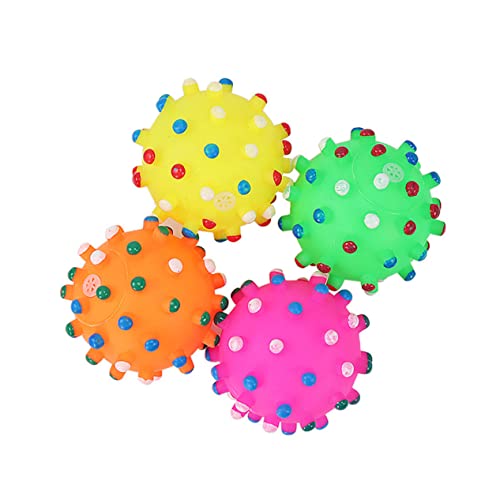 INOOMP 8st Ballspielzeug Für Hunde Kleines Welpenspielzeug Spielzeug Für Welpen Quietschendes Katzenspielzeug Hundespielzeug Quietschende Bälle Für Hunde Gummibälle Haustier Pet-Ball 7c von INOOMP