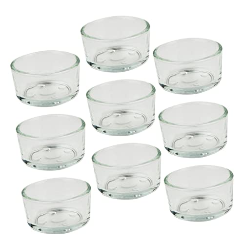 INOOMP Reptil Wasser Gericht Schildkröte Fütterung Becken 9pcs Glas Reptil Feeder Pet Fütterung Schüssel für von INOOMP