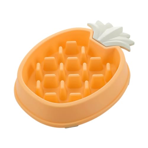 INOOMP Ananas-Slow-Food-Bowl Wassernapf für Welpen Hundefutter Katze Hundenapf pet Supplies Puzzle Haustiere Feeder verlangsamen Anti-Erstickungs-Schüssel Hase Container Lebensmittelregal von INOOMP