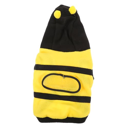 INOOMP Bienen- -Kleidung Kostüm Hundekleidung Welpen-Hoodie Hunde kosttüm Dog Kleider Hund Einteilige Kleidung Haustierzubehör Herbst und Winter Verwandlungs-Outfit Overall von INOOMP