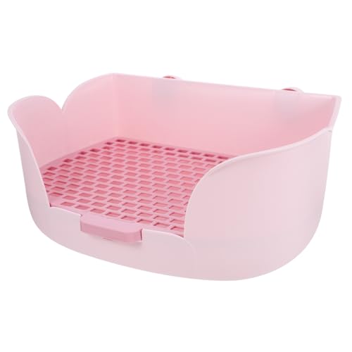 INOOMP Box Kaninchen Toilette Kaninchen Töpfchen Trainer Haustierkäfig Kleine Haustiertoilette Haushaltshaustiertoilette Haustierpfanne Für Tiere Kleintiertoilette Haustierstreubecken von INOOMP