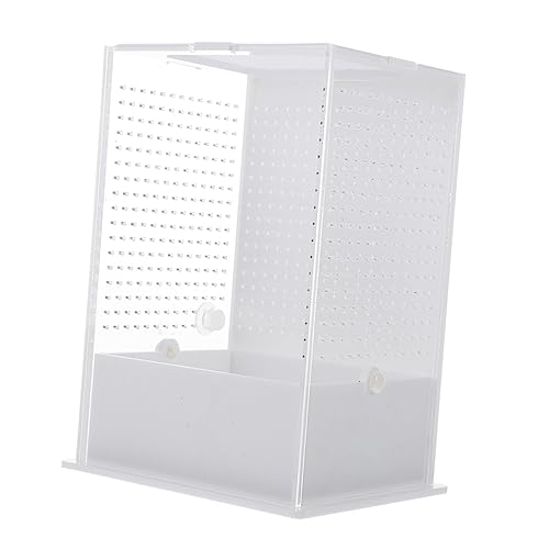 INOOMP Box Tier Reptil Haustier Tank Frosch Terrarium Spinne Terrarium Schnecke Terrarium Reptil Zucht Fall Reptil Terrarium Transparent Insektenlebensraum Terrarium Insektenterrarium von INOOMP