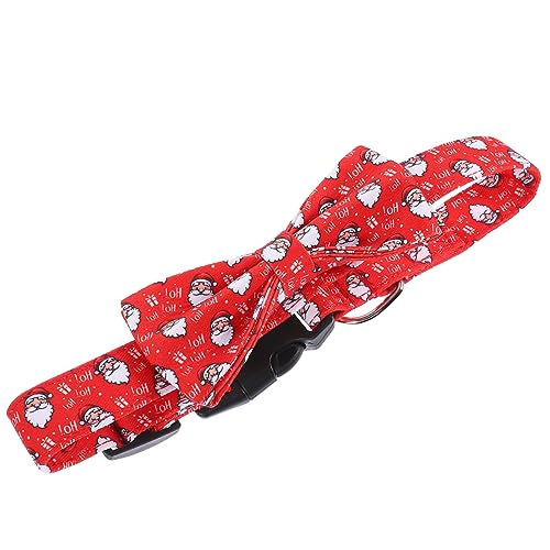 INOOMP Festliches Hundehalsband Tragbares Hundehalsband Weihnachtsfliege Für Hunde Halsband Mit Schleife Für Welpen Kleines Hundehalsband Welpenhalsband Zubehör Legierung Kleiner Hund von INOOMP
