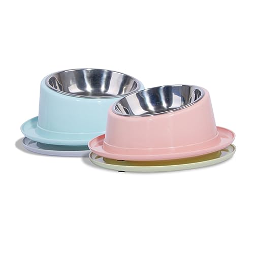 INOOMP Futterautomat für Haustiere pet Feeder pet Water Bowl Welpennäpfe Hundewassernapf kein Verschütten Katzennapf Katzennäpfe Futternapf für Haustiere Futternapf für Katzen rutschfest von INOOMP