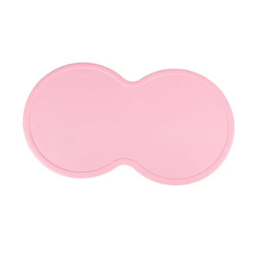 INOOMP Futtermatte für Katzen Silicone mat silikonmatte wasserdichte Haustiermatte silikonpads Tischsets Haustiermatte aus Silikon Fressnapf Tischset füttern Essensmatte Rosa von INOOMP