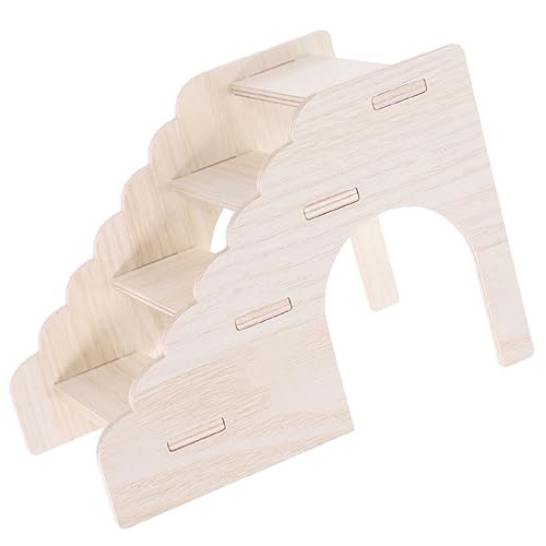 INOOMP Hamster-Kletterleiter Kletterleiter für Hamster Rennmaus Kletterleiter Hamsterleiterspielzeug Kletterleiter für Kleintiere Rattenleiter Leiterspielzeug aus Holz Holzleiter hölzern von INOOMP