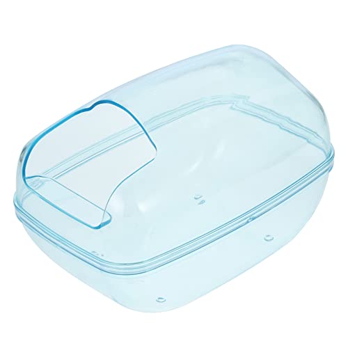 INOOMP Hamster Toilette Hamster klo Hamster sandbad Hamstersauna Hamster Waschbecken Badehaus für Hamster Kleine Hamsterbadewanne Sandbad für Hamster transparentes Hamsterbecken Plastik von INOOMP