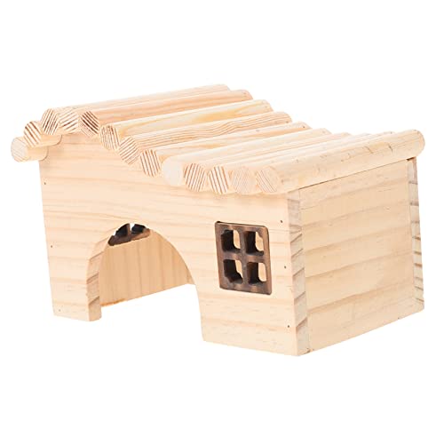 INOOMP Hamsterhaus Aus Holz Hamster-spielnest Gemütliches Hamsternest Schlafhaus für Haustiere von INOOMP