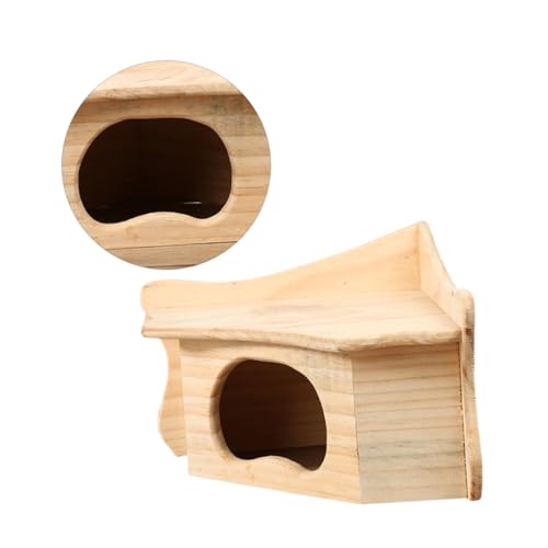 INOOMP Hamsterhütte aus Holz Heimtierbedarf Hamsterkäfig Hamsterversteck Hasenhaus Hamster käfig Hamster cage Eichhörnchenhaus Hamsterhaus aus Holz hölzern Eichhörnchen Protokoll von INOOMP