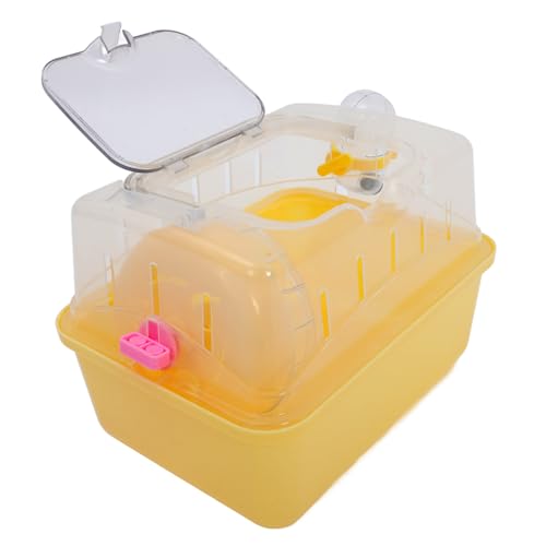 INOOMP Stabile Transportbox Aus Kunststoff für Haustiere. Einfach Zu Verwendende Wasserflasche für Hamsterkäfige. von INOOMP