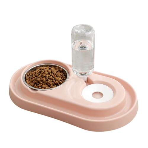 INOOMP Haustier Wasserspender Haustier Wasserflasche Haustier Wasserspender Kleiner Haustier Wasserspender Rosa von INOOMP