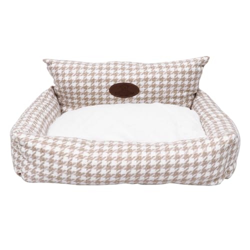 INOOMP Haustierbett pet Bed haustierfeldbett Dog Bed hundbett petbett dogbed quadratisches hundebett warmes Haustier Haustier-Schlafbett Haustierkissen Waschbar Katzennest Zwinger Leinen- von INOOMP