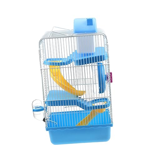 INOOMP Luxuriöser 3-lagiger Hamster-Villa-käfig 21x27x45cm Tragbare Rutsche von INOOMP