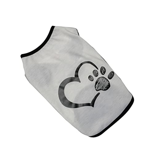 INOOMP Haustierkleidung Tierhemden Hundehemd Weste Hawaiihemd Overall Für Haustiere Patches Für Haustierwesten Hunde-t-Shirt Haustierbehälter Hawaii-Hemden Hunde-Cosplay Weiß Jacke Sommer von INOOMP