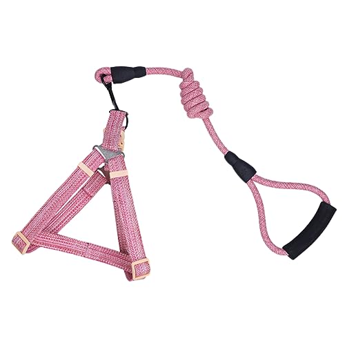 INOOMP Haustierzubehör Hundegeschirr Nr Brustgurt Hundeleine Kabel zum Schleppen von Hunden Hund Halsband Riemen hundegurt hundelaufband Hundehalsband Dogs Toys Zugseil für Haustiere Rosa von INOOMP