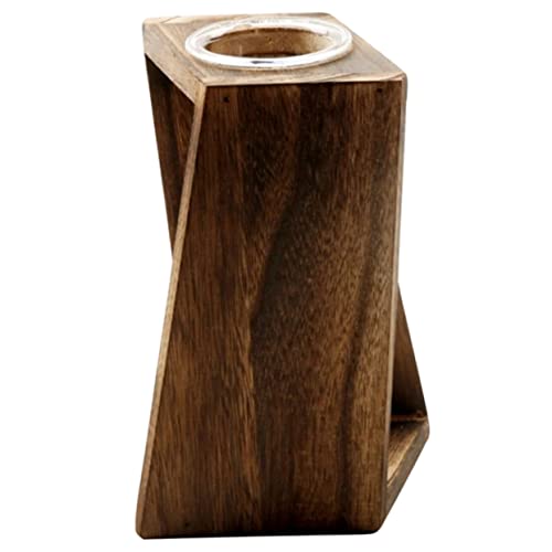 INOOMP Holz Luftständer Luftpflanzen Terrarium Vitroleros para Mini Blumentopf Zimmerpflanzen Lebende Zimmerpflanzen Zimmerpflanzen Esstisch Dekoration Zimmerpflanzen Mini von INOOMP