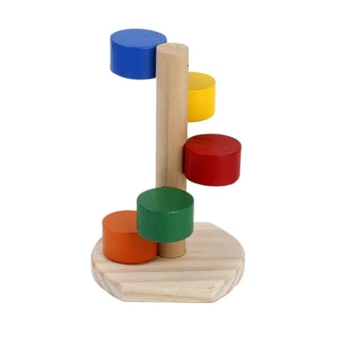 INOOMP Holzleiter für Haustiere Hamster Spielzeug hamsterspielzeug treppensteiger treppenhüpfer Kleintier Spielzeug Kletterwand Hamsterleiter Haustierleiter Hamster Holzleiter von INOOMP