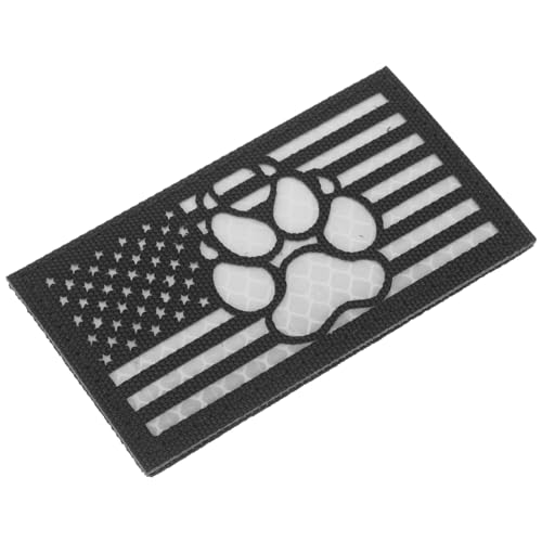 INOOMP Hunde-Patches Für Geschirr Hunde-Tracker-Pfote Bestickte Applikation Haustier-Hundeweste Nylon-Trainingsgeschirr-Patch Für Tierwesten Geschirre Leine von INOOMP