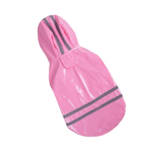 INOOMP Hunde-Regen-Hoodie großer Hunderegenmantel Regenjacke für Hunde Regenjacken für Hunde Regenmantel Hunde Kleidung Outfit Regenmantel für Hunde Regenjacke für Haustiere Hündchen Rosa von INOOMP