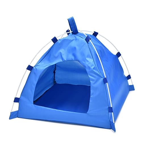 INOOMP Hundebett Hundezelt Outdoor-zubehör Für Haustiere Tierheim Abnehmbares Haustierzelt Haustierzelte Faltbares Haustierzelt Blaues Haustierzelt Wasserdichtes Haustierzelt Blue von INOOMP