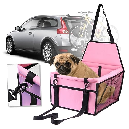 INOOMP Hundetasche im Auto Dog car seat Covers hundeautositz Hundesitzerhöhungen für Autos Autositz für Haustiere Autositze autositzauflage Mesh-Haustiertasche Autobett für Haustiere Rosa von INOOMP