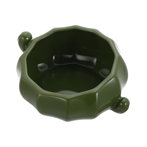 INOOMP Keramikschale Essen Kleiner Futternapf Wassernapf Für Welpen Wassernapf Für Hamster Guinea-Feeder Behälter Für Katzenfutter Kleiner Wasserspender Lebensmittelbehälter Green von INOOMP