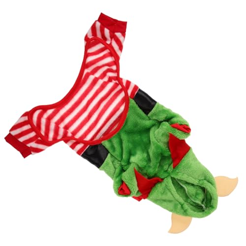 INOOMP -Kleidung Weihnachtskleidung für Tierfest-Bekleidung Jacke Hundekleidung Weihnachtselfenkostüm für Haustiere Bequeme Welpenkleidung Hund Pullover Kleidung Mantel von INOOMP